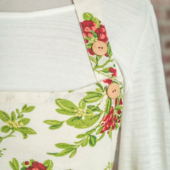 April Cornell Apron Mistletoe BNWT - Picture 2 of 3
